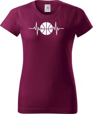 EKG, basketbal, bílý potisk
