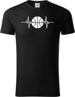 EKG, basketbal, bílý potisk