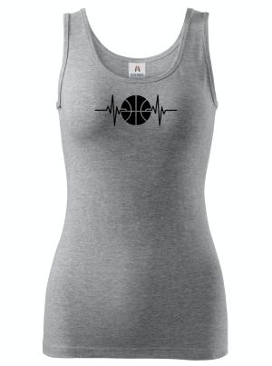 EKG, basketbal, černý potisk