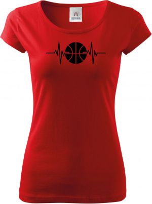 EKG, basketbal, černý potisk