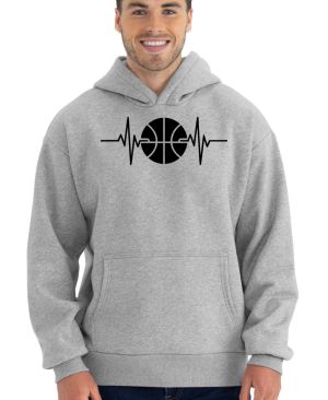 EKG, basketbal, černý potisk