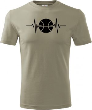 EKG, basketbal, černý potisk