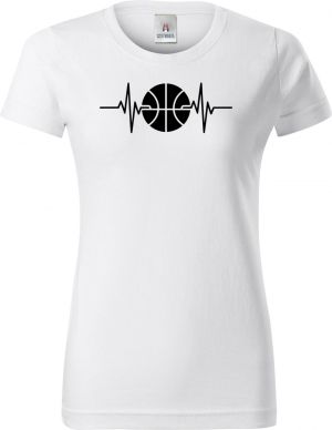 EKG, basketbal, černý potisk