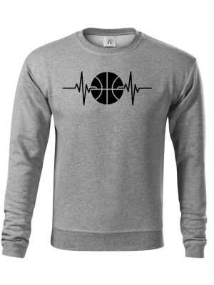 EKG, basketbal, černý potisk