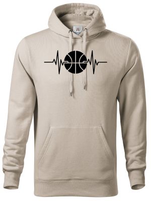 EKG, basketbal, černý potisk