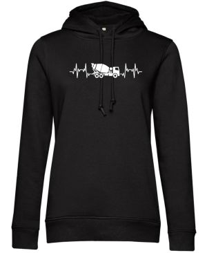 EKG, betonář, bílý tisk