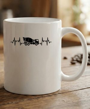 EKG, betonář, černý tisk