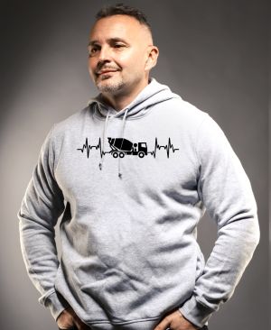 EKG, betonář, černý tisk