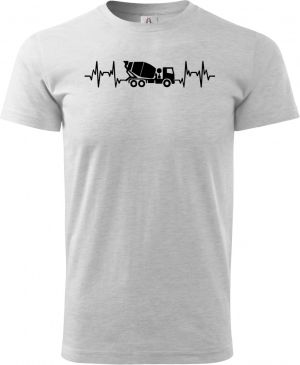 EKG, betonář, černý tisk