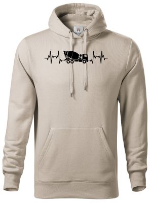 EKG, betonář, černý tisk