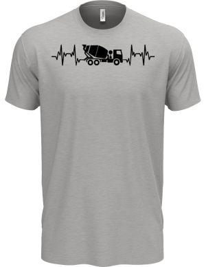 EKG, betonář, černý tisk