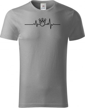 EKG, bowling, černý tisk