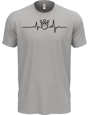EKG, bowling, černý tisk