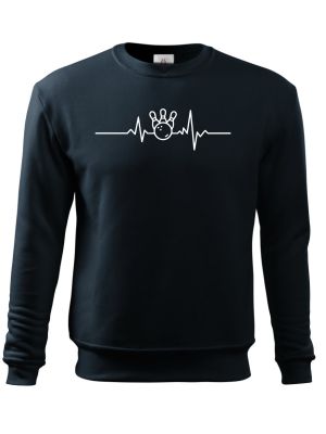 EKG, bowling,bílý tisk