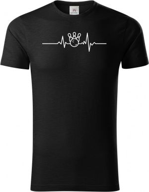 EKG, bowling,bílý tisk