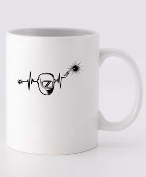 EKG, svářeč, černý tisk