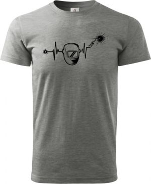 EKG, svářeč, černý tisk