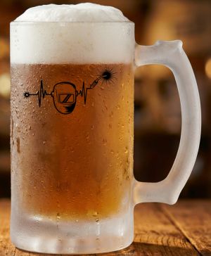 EKG, svářeč, černý tisk