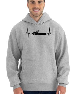 EKG, dřevorubec, černý tisk