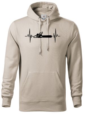 EKG, dřevorubec, černý tisk