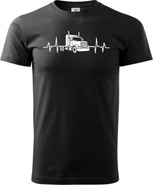 EKG, kamion, bílý tisk