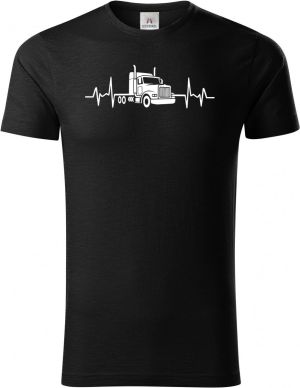 EKG, kamion, bílý tisk