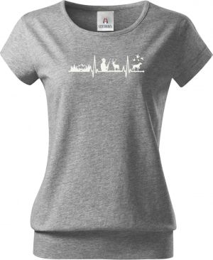 EKG, myslivec, bílý tisk