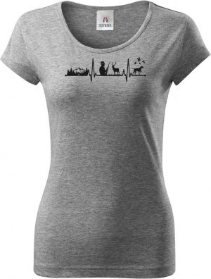 EKG, myslivec, černý tisk