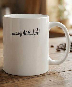 EKG, myslivec, černý tisk