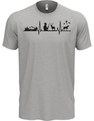 EKG, myslivec, černý tisk