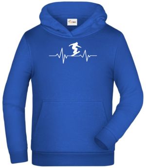 EKG, rytmus lyžaře, bílý tisk