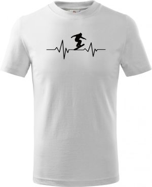 EKG, snowboard, černý tisk