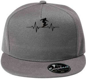 EKG, rytmus lyžaře, černý tisk