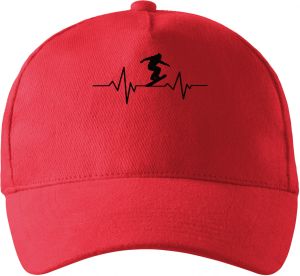 EKG, rytmus lyžaře, černý tisk