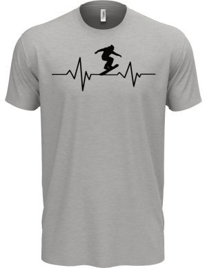 EKG, rytmus lyžaře, černý tisk