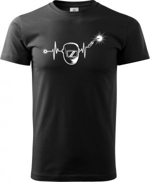 EKG, svářeč, bílý tisk