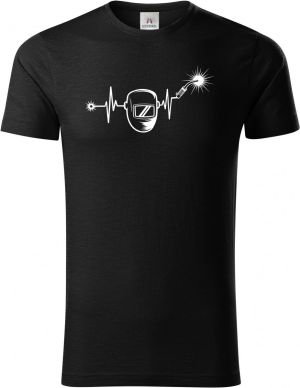 EKG, svářeč, bílý tisk