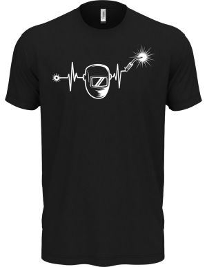 EKG, svářeč, bílý tisk