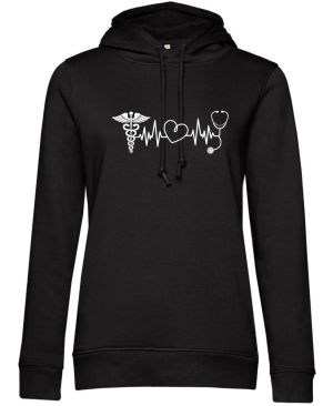 EKG, zdravotník, bílý tisk