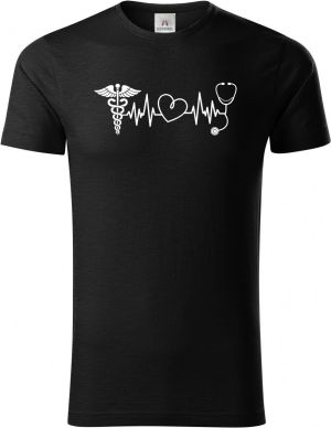 EKG, zdravotník, bílý tisk