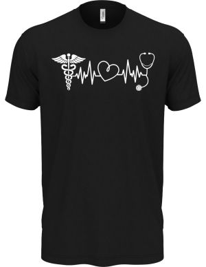 EKG, zdravotník, bílý tisk