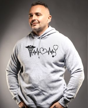 EKG, zdravotník, černý tisk