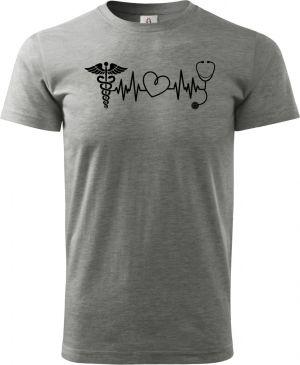 EKG, zdravotník, černý tisk