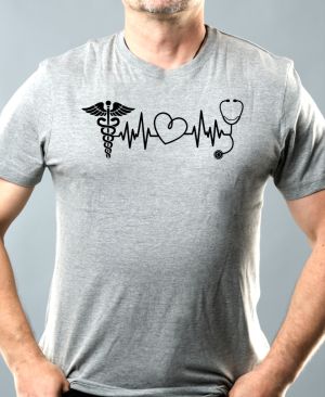 EKG, zdravotník, černý tisk