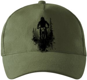 Enduro, les, černý tisk
