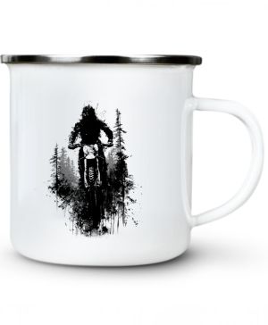 Enduro, les, černý tisk