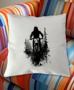 Enduro, les, černý tisk