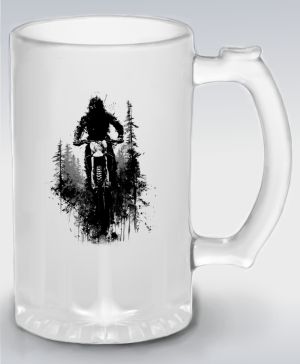 Enduro, les, černý tisk