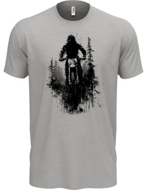 Enduro, les, černý tisk