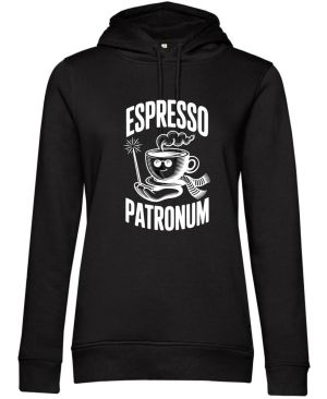 Espresso patronum. bílý potisk